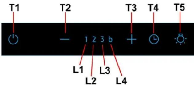T1 T2 T3 T4 T5 - 1 2 3 b + L1 L2 L3 L4