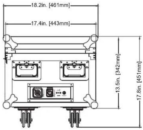 18.2in. [461mm] 17.4in. [443mm] 13.5in. [342mm] 17.8in. [451mm]