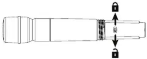 LINE 6 XDV75HS - Verrouillage, déverrouillage et coupure de l'émetteur - 2