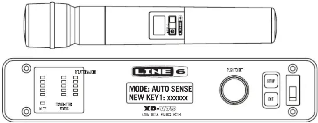LINE 6 XDV75HS - Verrouillage, déverrouillage et coupure de l'émetteur - 5