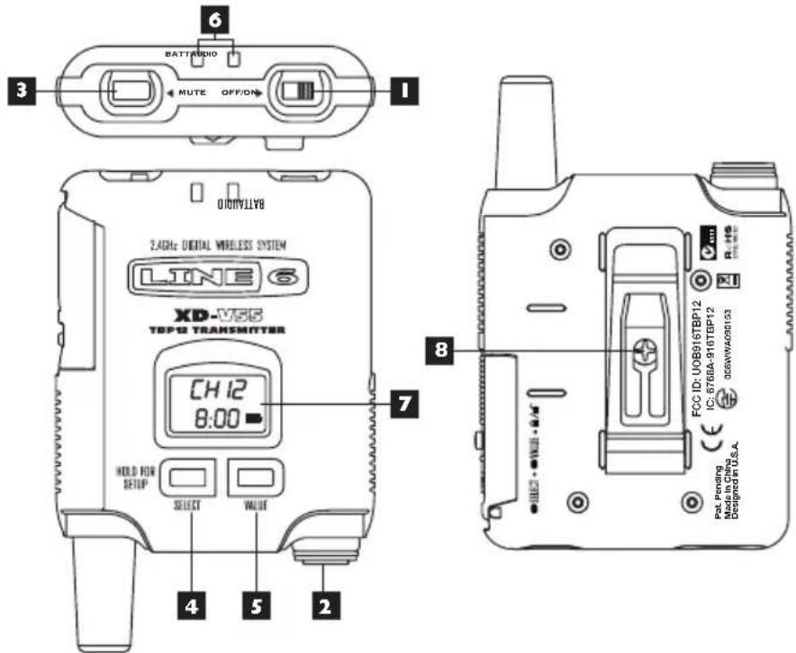 LINE 6 XDV55L - Émetteur de ceinture - 1