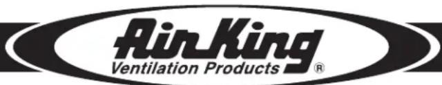 Air King F130D - IMPORTANT INSTRUCTIONS - OPERATING MANUAL - 1