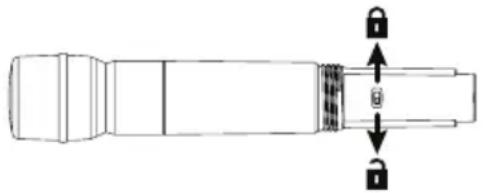 LINE 6 XDV75L - Verrouillage, déverrouillage et coupure de l'émetteur - 2