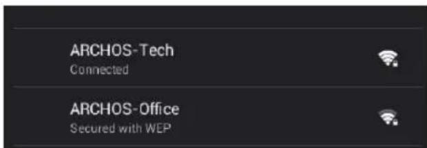 ARCHOS Oxygen 101s - Connecting to a WiFi Network - 5