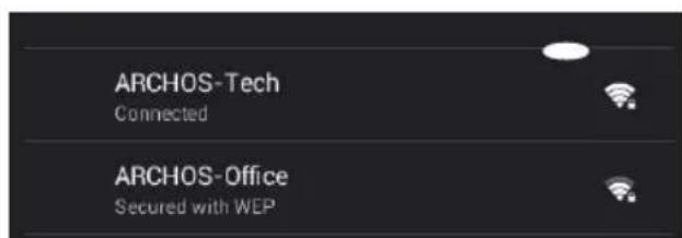 ARCHOS Oxygen 101s - Csatlakozás Wi-Fi halózathoz - 6
