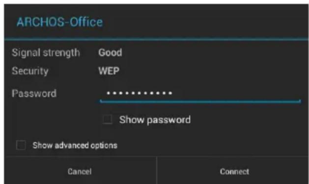 ARCHOS Oxygen 101s - Nawiązywanie połaczenia z siecia Wi-Fi - 10