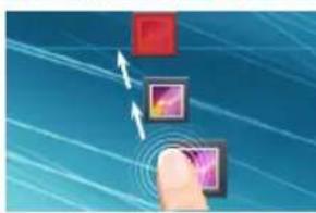 ARCHOS Oxygen 101s - Ein Element vom Startbildschirm verschieben: - 1
