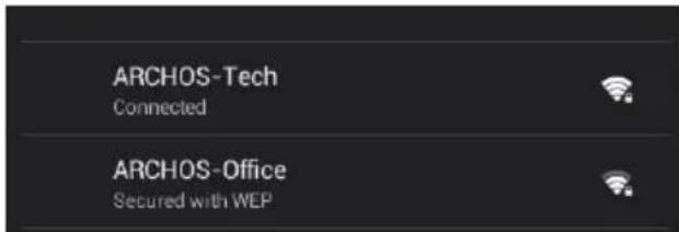 ARCHOS Oxygen 101s - Conexión WiFi - 5