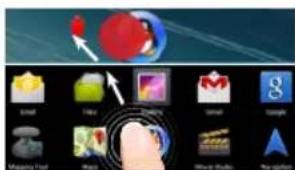 ARCHOS Oxygen 101s - Supprimer une icône de l'écran d'accueil : - 1