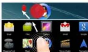 ARCHOS Oxygen 101s - Ein Element vom Startbildschirm entfernen: - 1