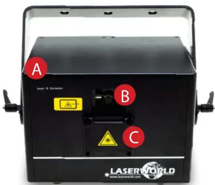 Laserworld CS4000RGB FX - Front Panel | Frontplatte | Panneau frontal - 1