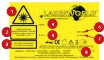 Laserworld EL400RGB MK2 - L'utilisation est réservée à un usage professionnel selon décret n°2007-665 du 2 mai 2007 relatif à la sécurité des appareils à laser sortant! - 2