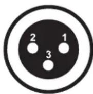 Eurolite ERX4 - Occupation of the XLR-connection: - 1