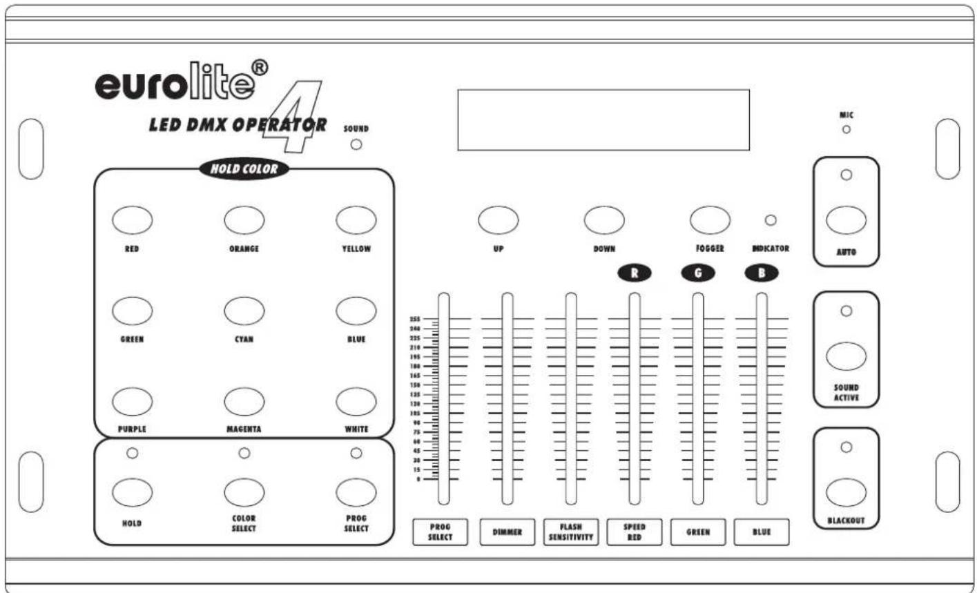 Eurolite DMX LED Operator 4 - 50-channel Lighting Controller - 1