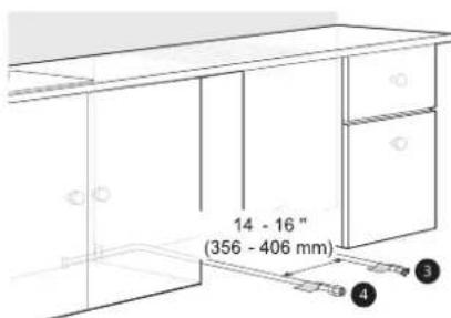 LG LDPH7972D - Acheminement de la conduite d'eau et du cablage electrique - 2