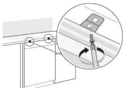 LG LDPH7972D - Securing Dishwasher to Countertop - 1