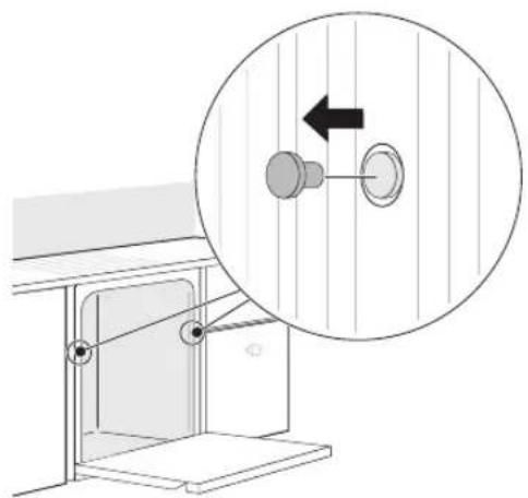 LG LDFN4542B - Fixation du lave-vaisselle au cadre de l'armoire - 1