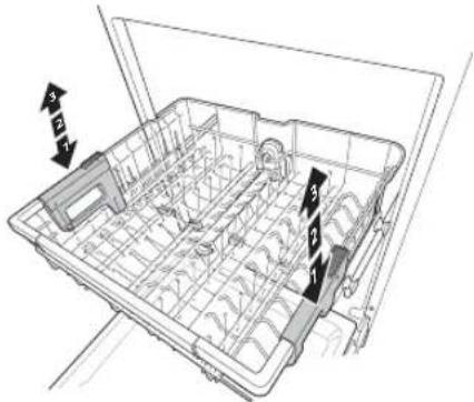 LG LDFN4542B - Panier supérieur à hauteur réglable - 1