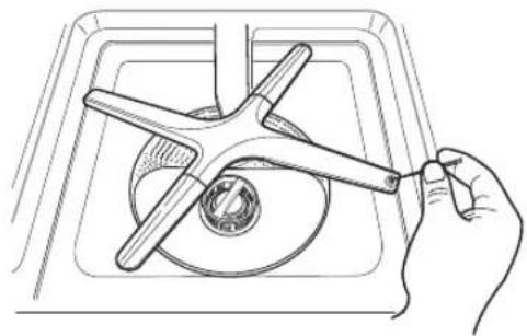 LG LDFN4542B - Limpieza del brazo rociador inferior - 1