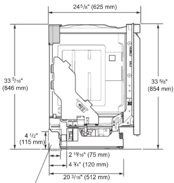 LG LDFN4542D - Product Dimensions - 2