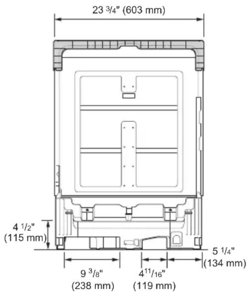 LG LDFN4542D - Product Dimensions - 1