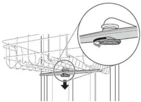 LG LDFN4542D - Limpieza del brazo rociador superior - 1