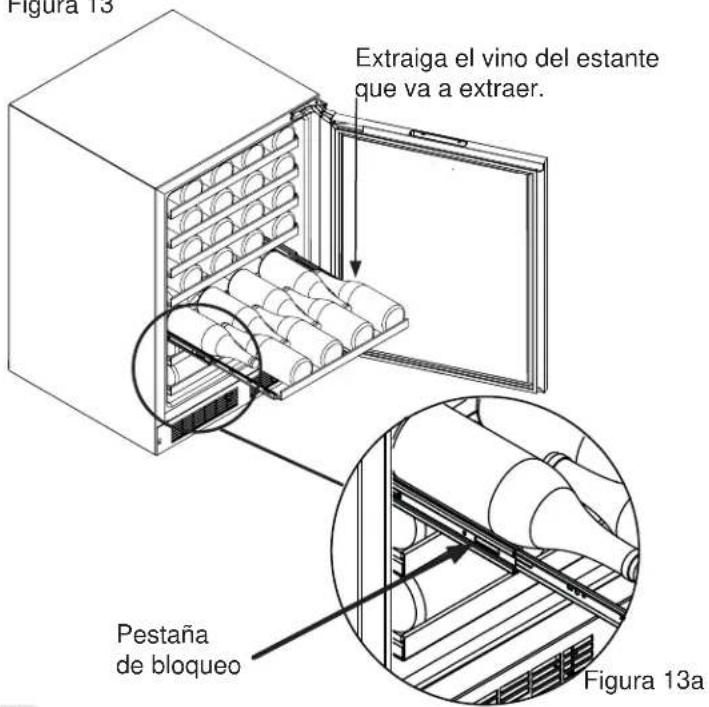 VIKING VWUI5241GSS - Para reinstalar un estante: - 1