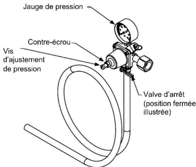DCS RF24TR2 - Pour régler la pression (jauge simple) : - 2