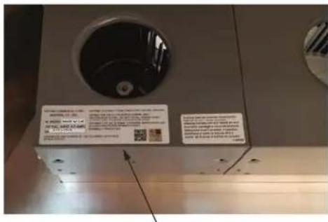 Hestan GVP48 - PLAQUE SIGNALÉTIQUE - 2