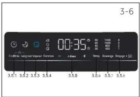 HAIER HW150BP14986ES8 - Boutons de fonctions - 1