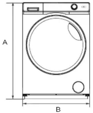HAIER HW150BP14986ES8 - Product dimensions - 1