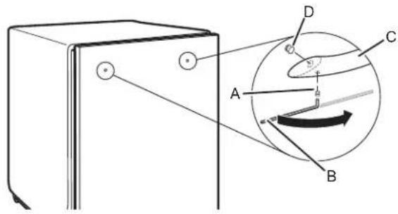 AMANA ADB1400AMS - Install Door Handle (on some models) - 1