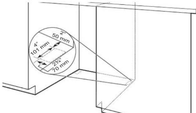 AMANA ADB1400AMS - Built-up floors - add shims as needed - 1