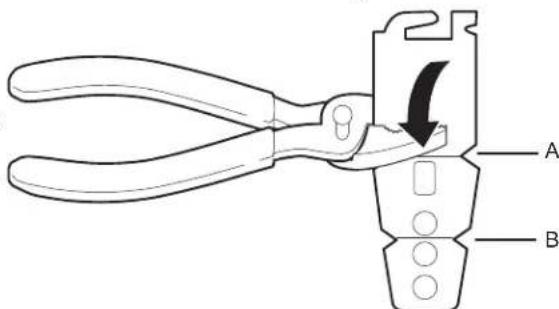 AMANA ADB1400AMS - Briser le bout des languettes - 1