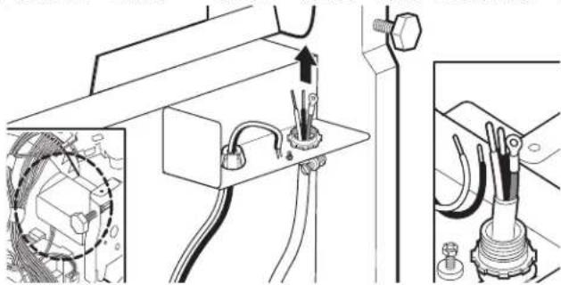 AMANA ADB1400AMS - Power cord - route cord into terminal box - 1