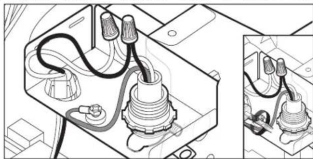 AMANA ADB1400AMS - Power cord - secure cord in strain relief - 1