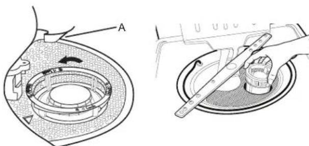 AMANA ADB1400AMS - Instructions de retrait du filtré - 1