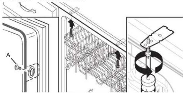 AMANA ADB1400AMS - Double-check dishwasher alignment in cabinet opening - 5