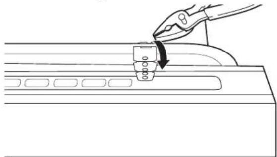 AMANA ADB1400AMS - Plier les languettes - 1