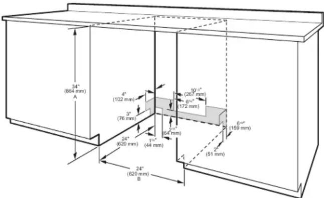 AMANA ADB1400AMS - Clearances - 1