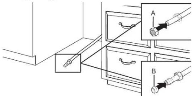 AMANA ADB1400AMS - Copper water line - 2