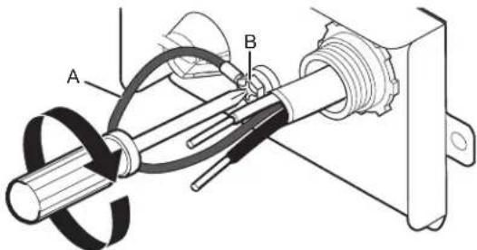 AMANA ADB1400AMB - Raccordement direct - branchement du conducteur de terre - 1