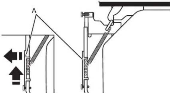 AMANA ADB1400AMB - Remove plastic rail cover - 1