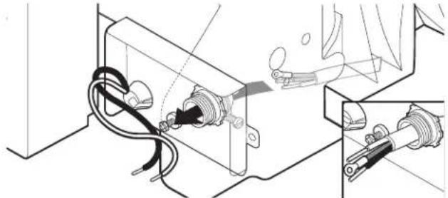 AMANA ADB1400AMB - Route cable into terminal box - 1
