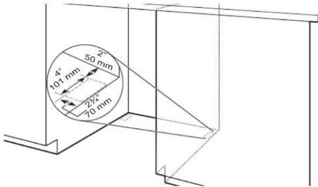 AMANA ADB1400AMB - Built-up floors - add shims as needed - 1