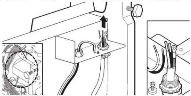 AMANA ADB1400AMB - Power cord - route cord into terminal box - 1