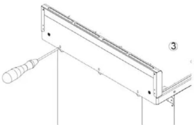 Avanti DER24P3S - Installation of the Backsplash - 3