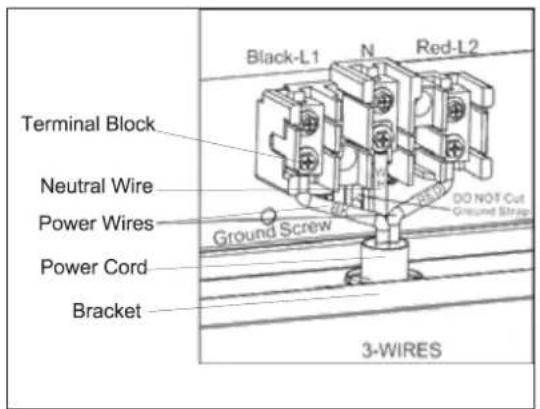 Avanti DER24P3S - 3-Wire Power Cord Installation - 2