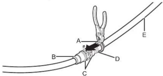 AMANA ADB1400AMW - Slide clamp onto connector - 1