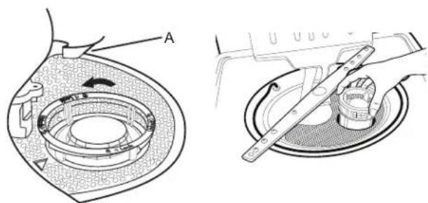 AMANA ADB1400AMW - Instructions de retrait du filtre - 1